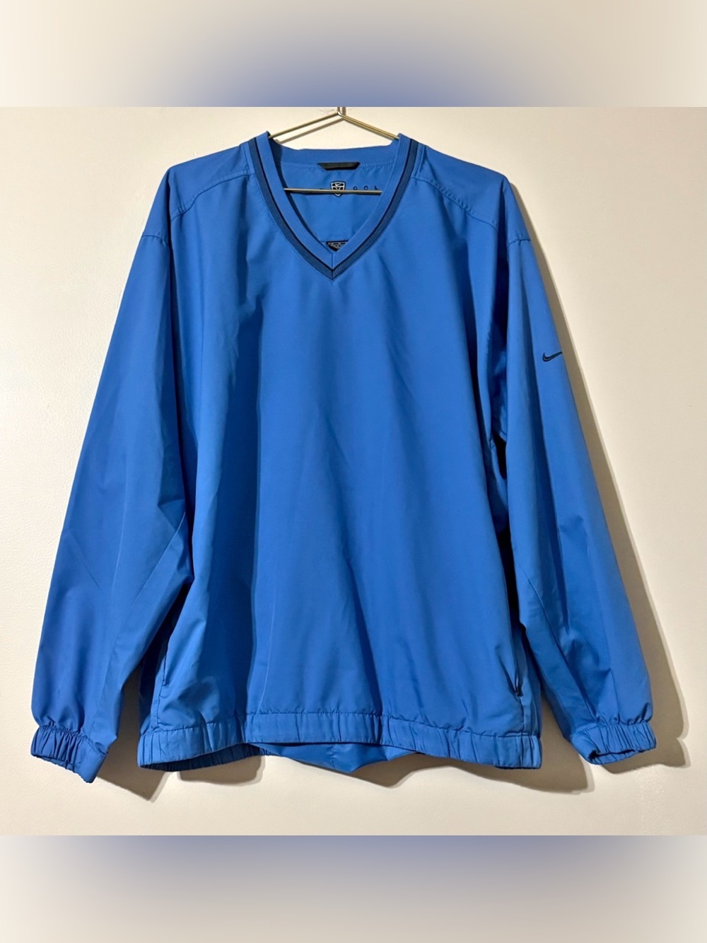 Nike Royal Blue V-Neck Pullover Jacket